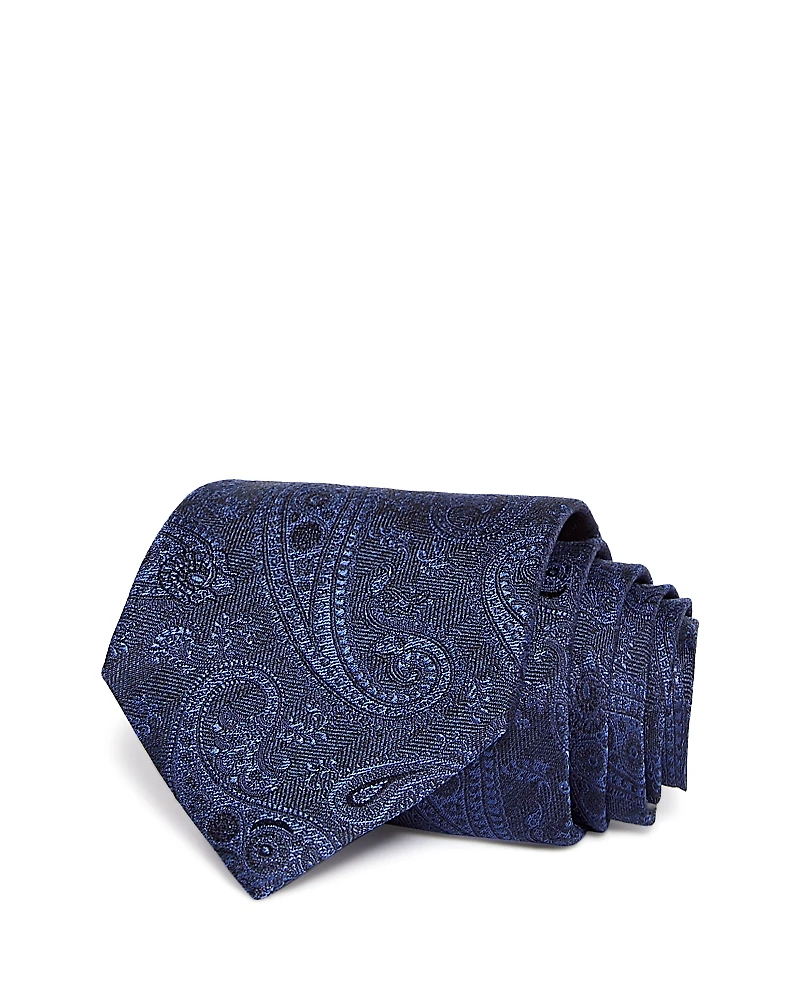 Canali Silk Classic Textured Paisley Tie