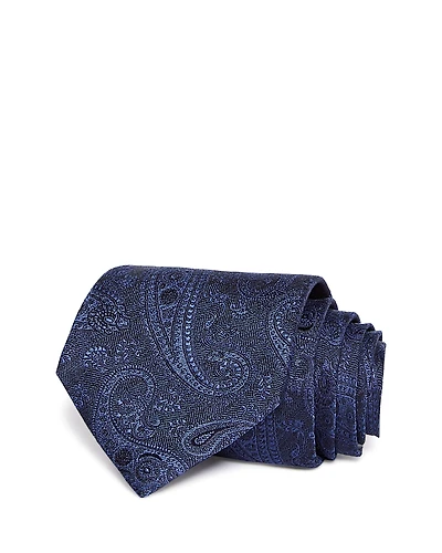 Canali Silk Classic Textured Paisley Tie