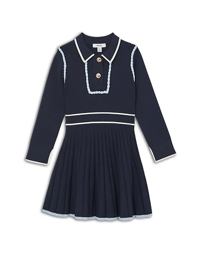 Girls' Freya Piped Knitted Dress - Big Kid