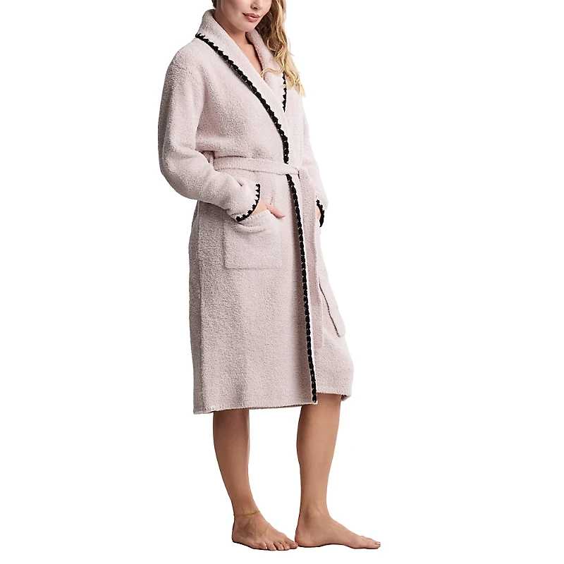 Barefoot Dreams CozyChic Blanket Stitch Robe