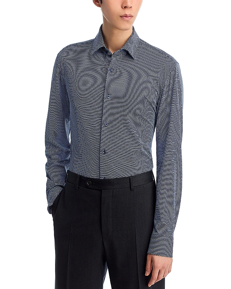 Boss Hank Slim Fit Button-Front Shirt