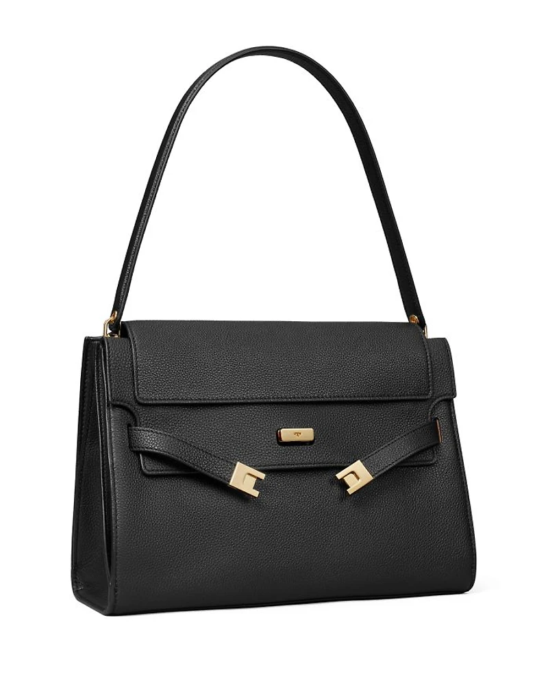 Lee Radziwill Pebble Leather Large Shoulder Bag