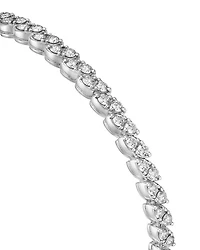 18K White Gold Diamond Marquesa Bangle Bracelet