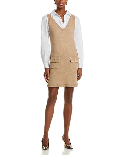 Cinq a Sept Vivianne Layered Look Dress