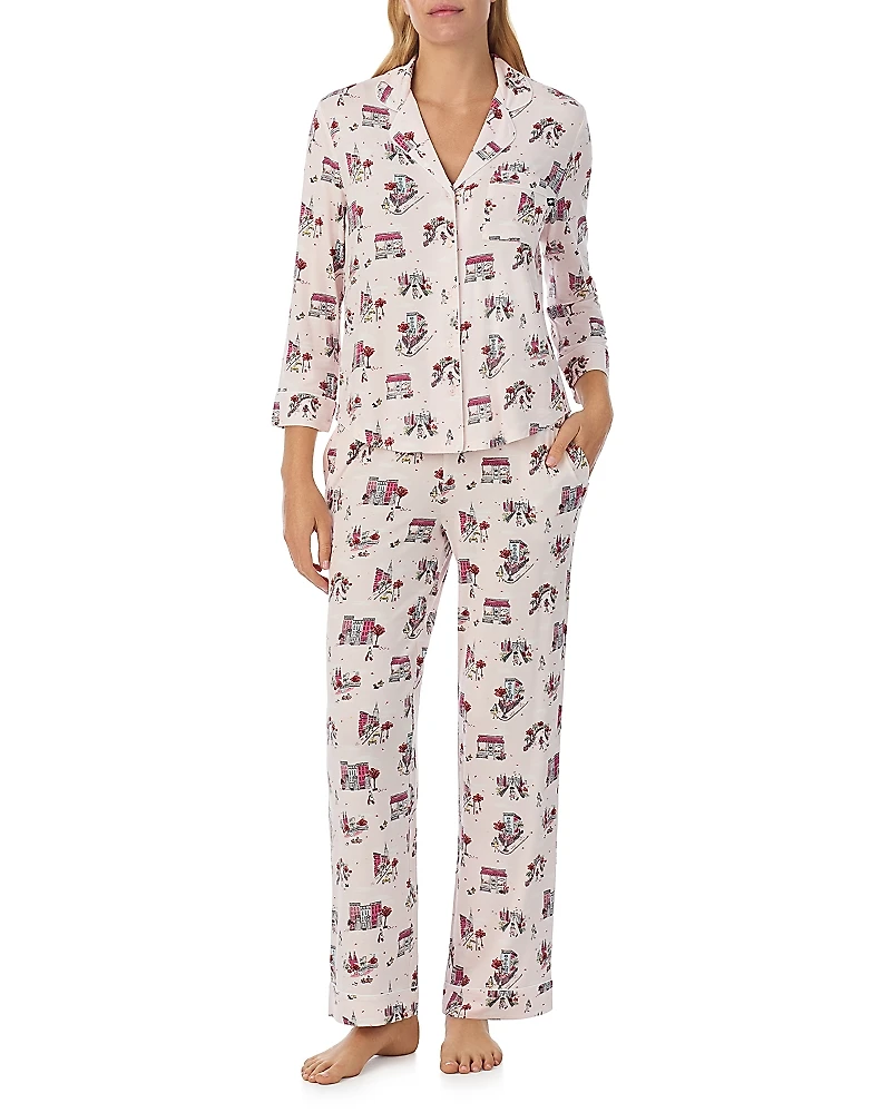 kate spade new york 3/4 Sleeve Pajama Set