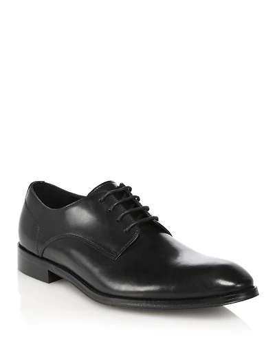 Men's Plain Toe Lace Up Derby Shoes - Exclusive