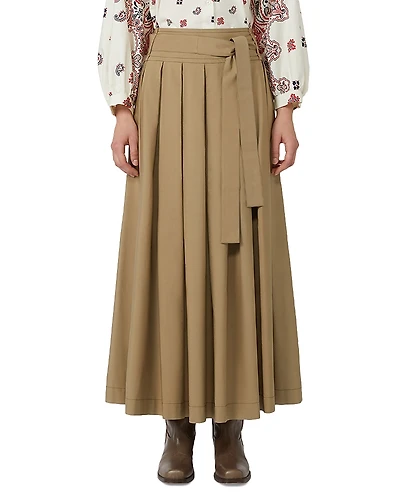 Weekend Max Mara Agiate Pleated Maxi Skirt