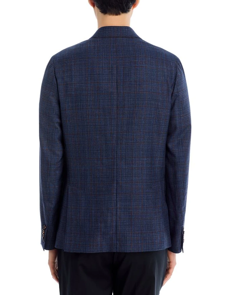 Plaid Regular Fit Soft Sport Coat
