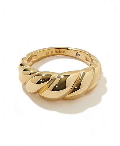 Ana Luisa Rope Bold Gold Twist Ring