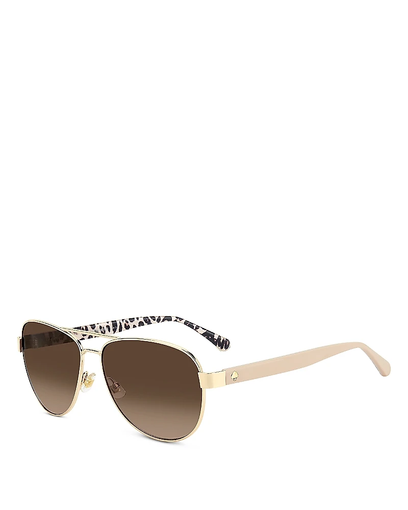 kate spade new york Polina Pilot Sunglasses, 61mm