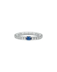 Roberto Demeglio 18K White Gold Extensible by Demeglio Blue Sapphire & Diamond Stretch Band