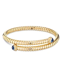 Marina B Trisolina Diamond & Sapphire Bypass Bangle