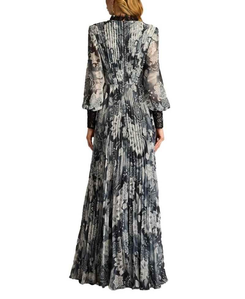 Audra Floral Print Chiffon Gown