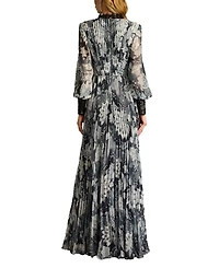 Audra Floral Print Chiffon Gown