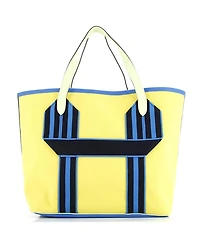 Pre-Owned HERMES Pursangle Tote Canvas with Leather