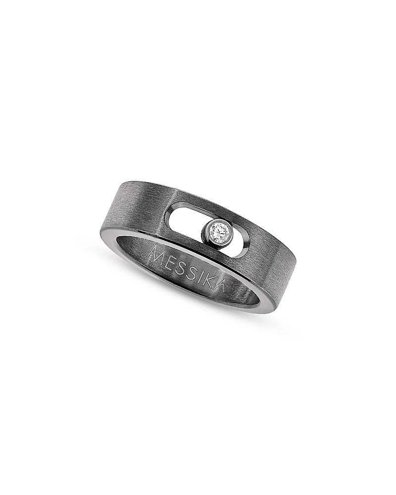 Messika Diamond Move Titanium Graphite Small Ring