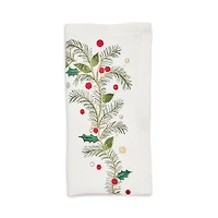Kim Seybert Xmas Carol Linen Napkin, 21 x 21