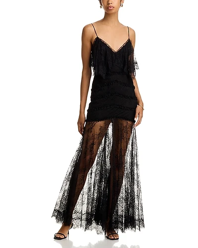 LoveShackFancy Sandy Lace Maxi Dress