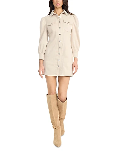 The Good Journey Button Front Shirt Dress