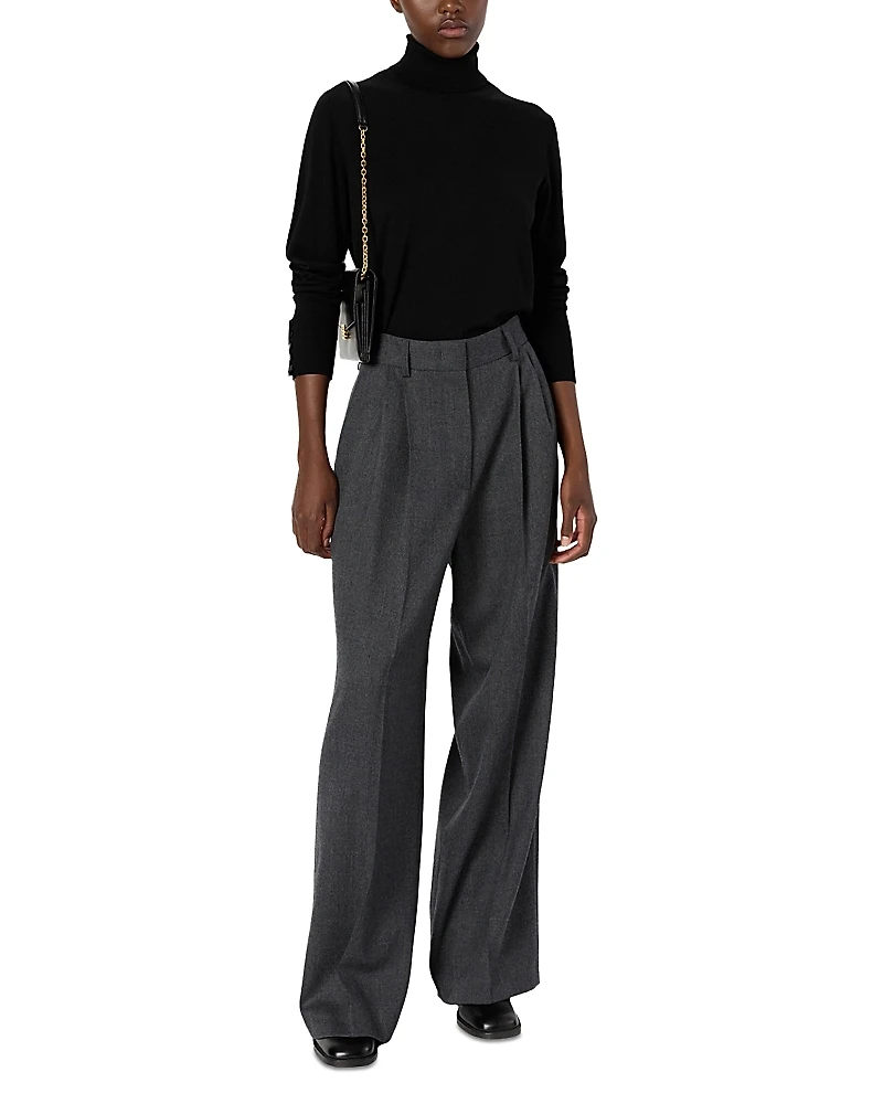 Gerard Darel Eugenie Merino Wool Turtleneck Sweater