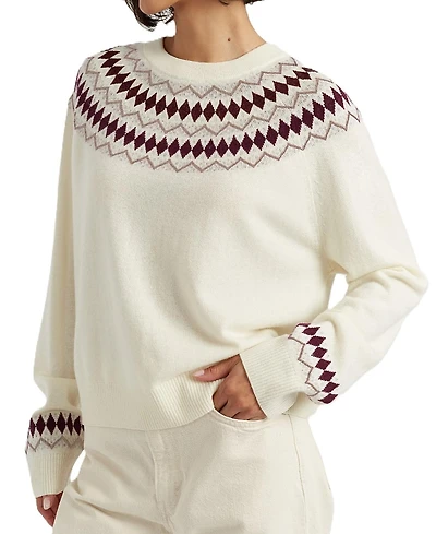 Chinti & Parker Women's Wool Cashmere Diamond Fair Isle Sweater