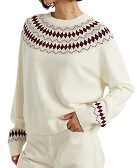 Chinti & Parker Women's Wool Cashmere Diamond Fair Isle Sweater