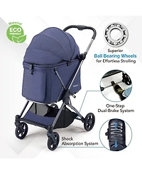 Maxi Deep Carriage with Puncture-Free Rubber Wheels