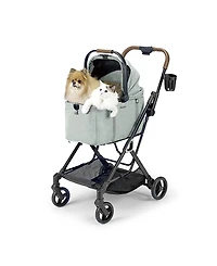 Ibiyaya Tinker Small Detachable with Compact Buggy for Cats & Small Dogs Pet Stroller
