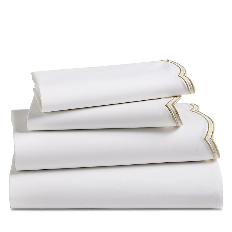 Sky Scalloped Sheet Set, Full