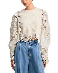 Sea Vania Lace Combo Sweater