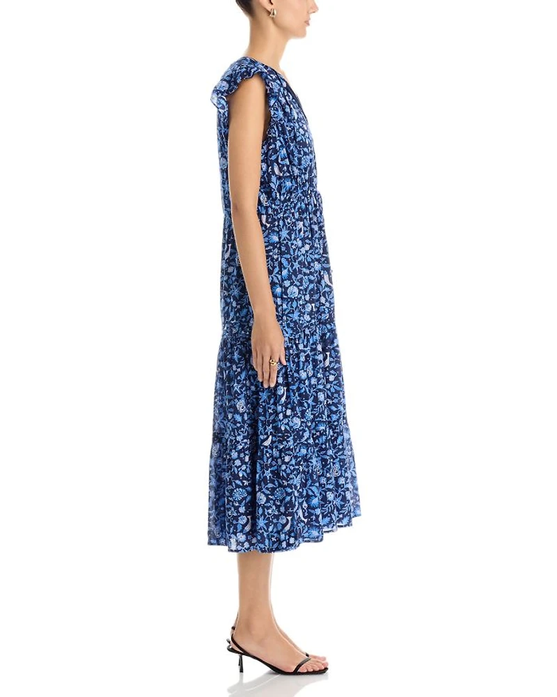 Flutter Sleeve Maxi Dress