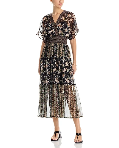 Koko + Mason Kimono Short Sleeve Midi Dress