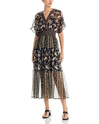 Koko + Mason Kimono Short Sleeve Midi Dress