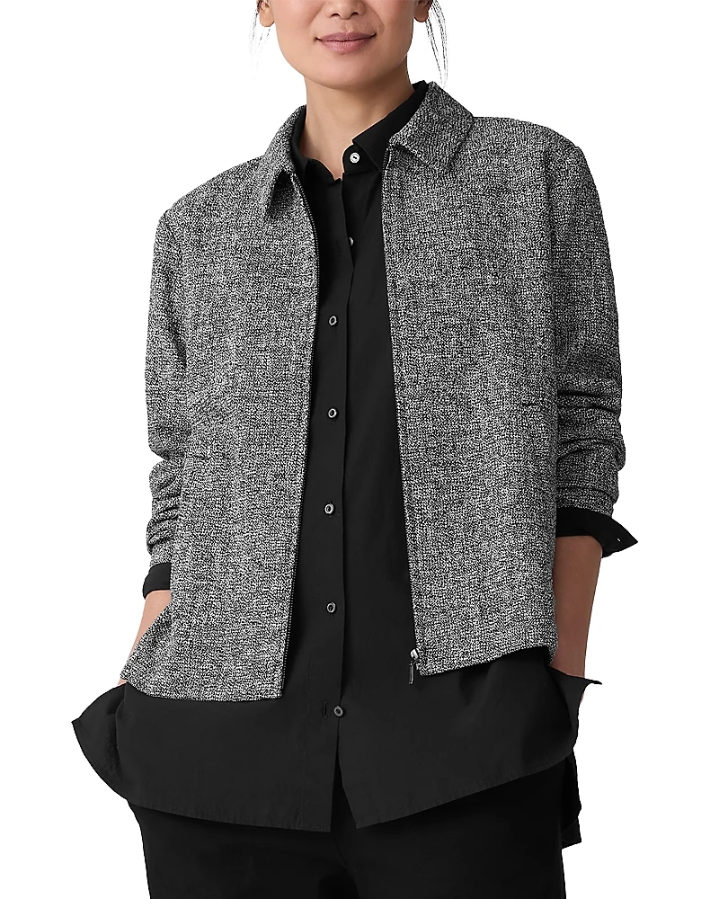 Eileen Fisher Classic Collar Zip Jacket