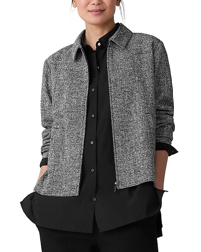 Eileen Fisher Classic Collar Zip Jacket