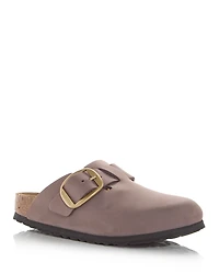 Birkenstock Women's Boston Big Buckle Nubuck Leather Clogs