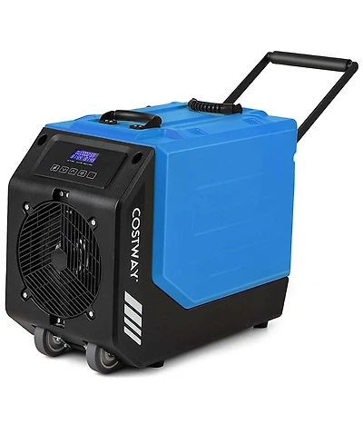 Costway 190 Ppd Commercial Dehumidifier Rotational Molded Industrial Dehumidifier with Pump