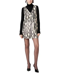 Toccin Malia Faux Leather Mini Dress