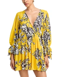 Alice and Olivia Clarissa Deep V Mini Dress