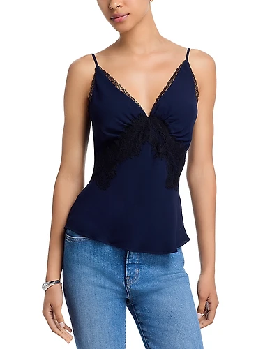 Veronica Beard Lindsey Lace Trim Camisole