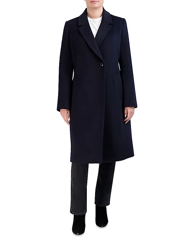 Cole Haan Single Breasted Asymmetric Coat