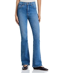 Veronica Beard Beverly Loafer High Rise Skinny Flare Jeans