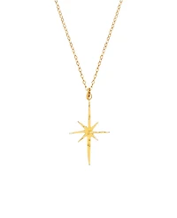 Ottoman Hands Gold Northern Star Necklace