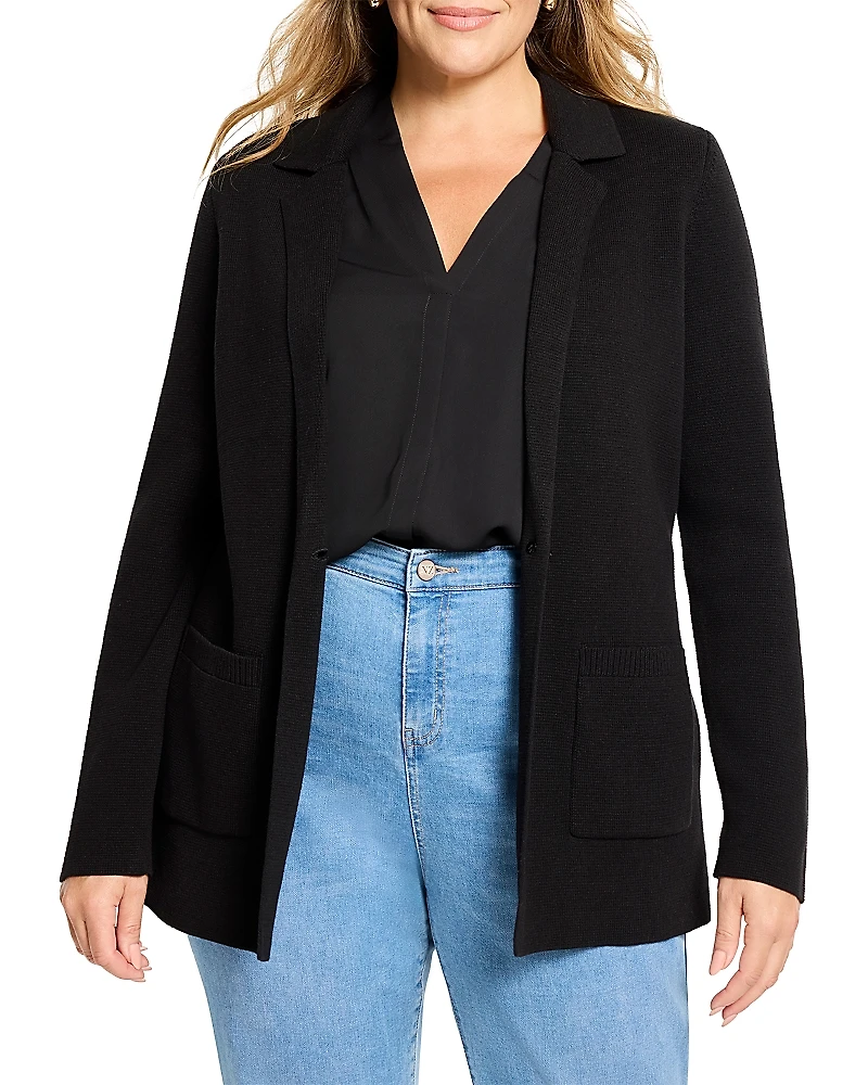 Nic+Zoe Plus Elegant Knit Blazer