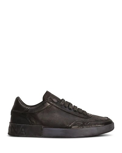 Dolce & Gabbana Men's Distressed Portofino Low Top Sneakers