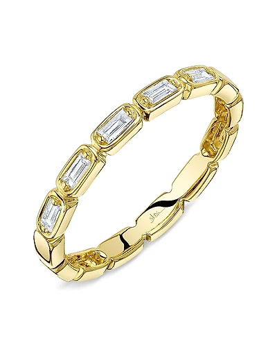 Moon & Meadow Diamond Baguette Band