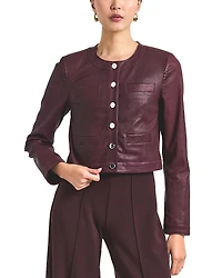 Derek Lam 10 Crosby Penny Stretch Leather Jacket