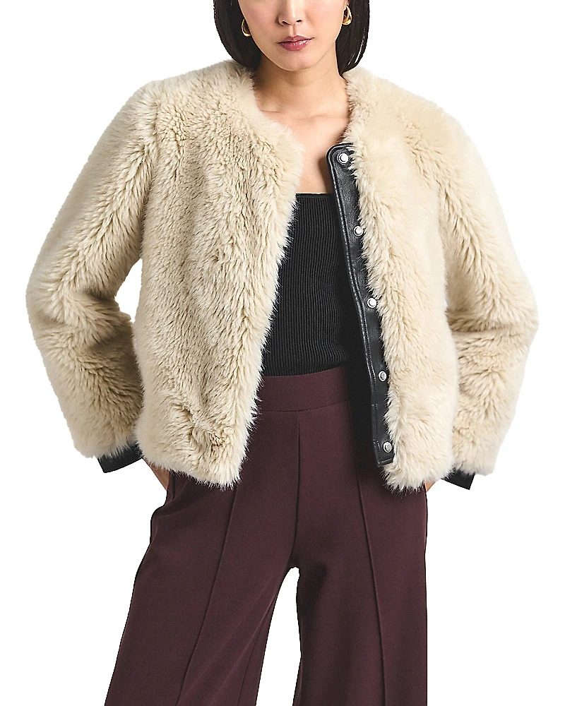 Derek Lam 10 Crosby Emerise Plush Faux Fur Coat