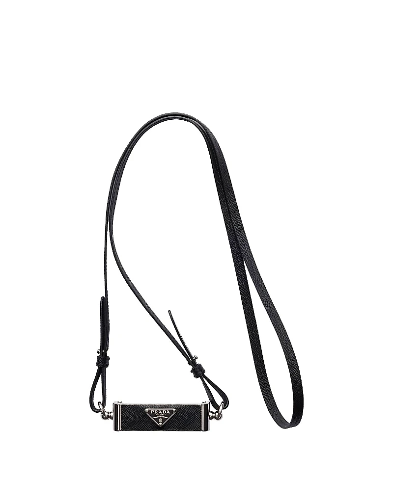 Prada Metal and Saffiano Leather Smartphone Case