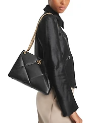 Small Kira Diamond Quilted Leather Shoulder Bag